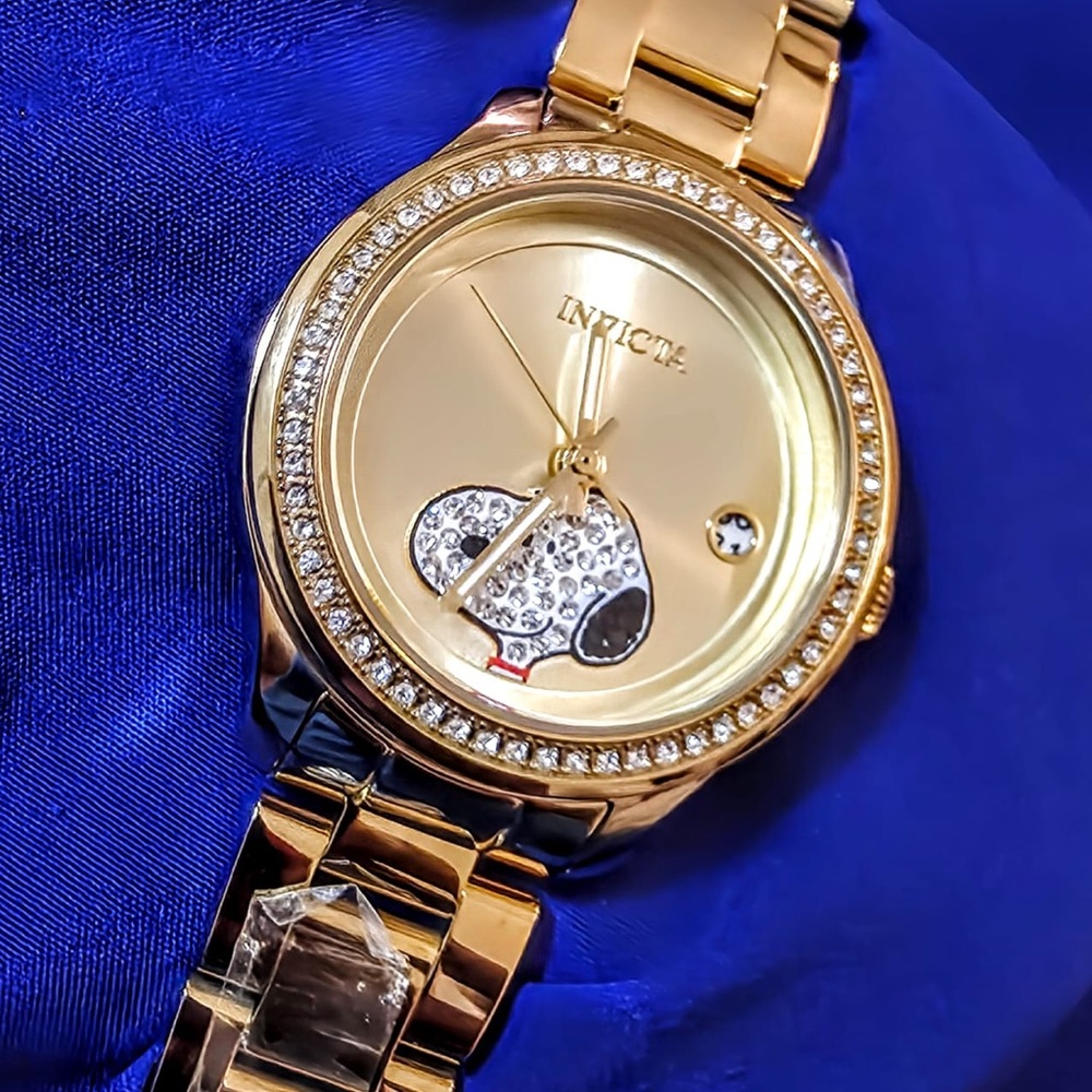 invicta Limited Edition 38275 Snoopy Lady Bling Women's Watch Like New - Picture 2 of 7